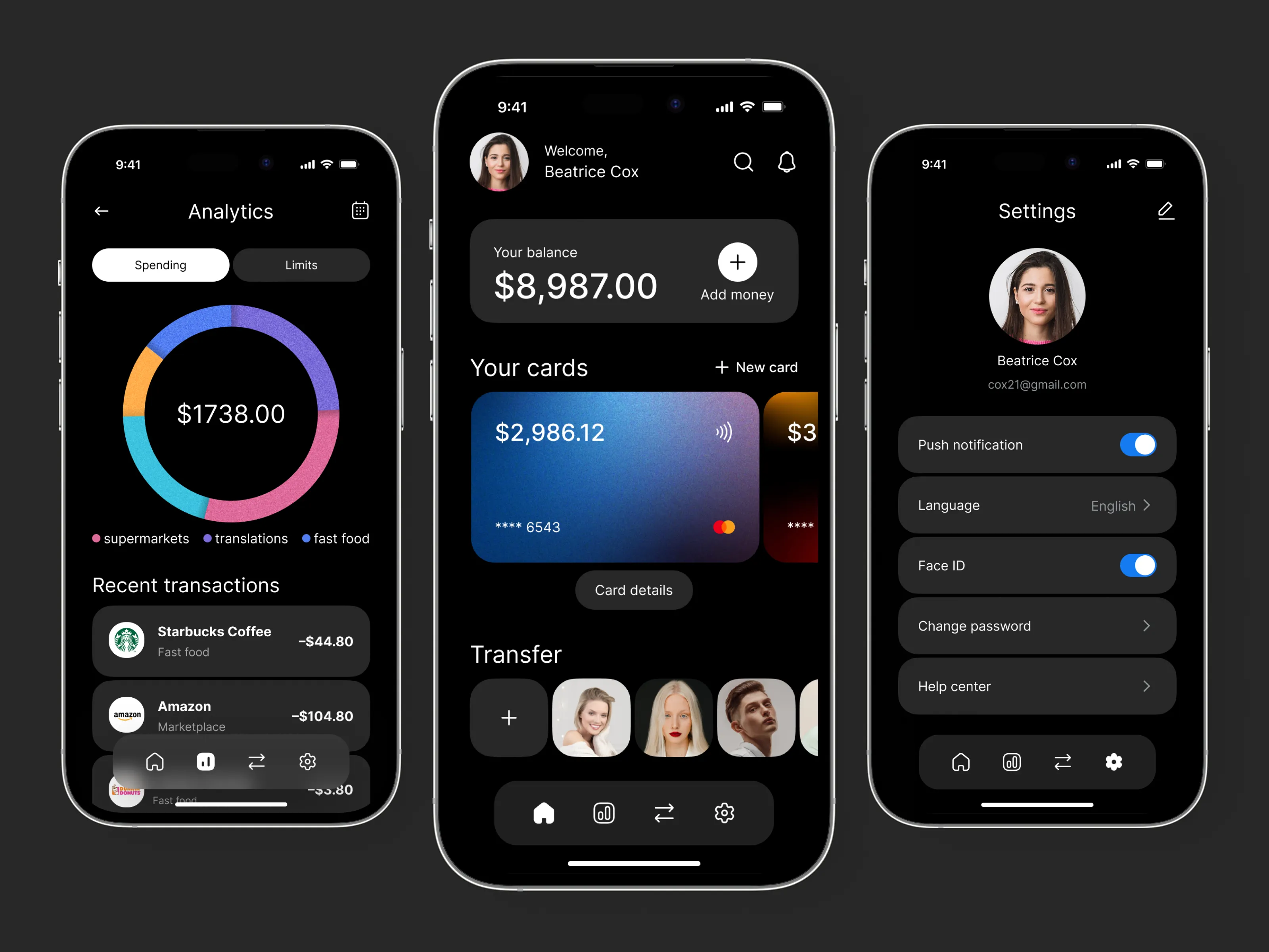 Fintech App design